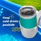 Spill-Resistant Pool Drink Holders - 6 Pack- Red, White, and Blue